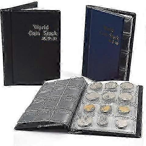 2pcs Coin Collectors 240 Collecting Album Coin Holders Coin Collectors Booklet Collection Storage Coin Book
