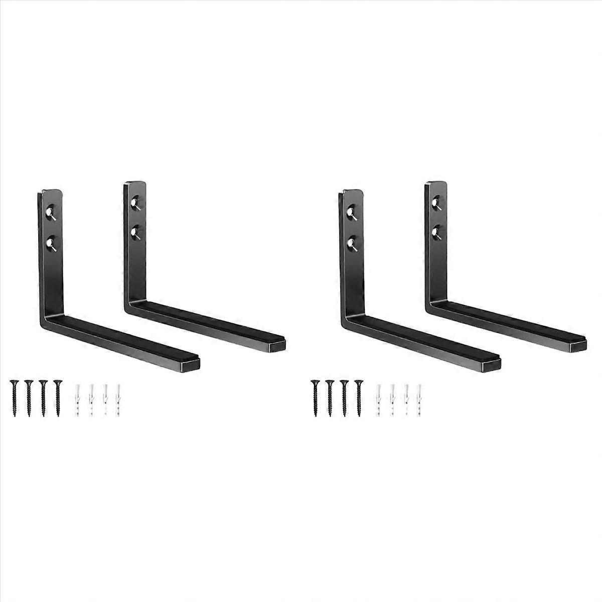 2X Sound Bar Bracket Adjustable Depth Soundbar Wall Mount Bracket for Sound Bar Mounts Bracket T