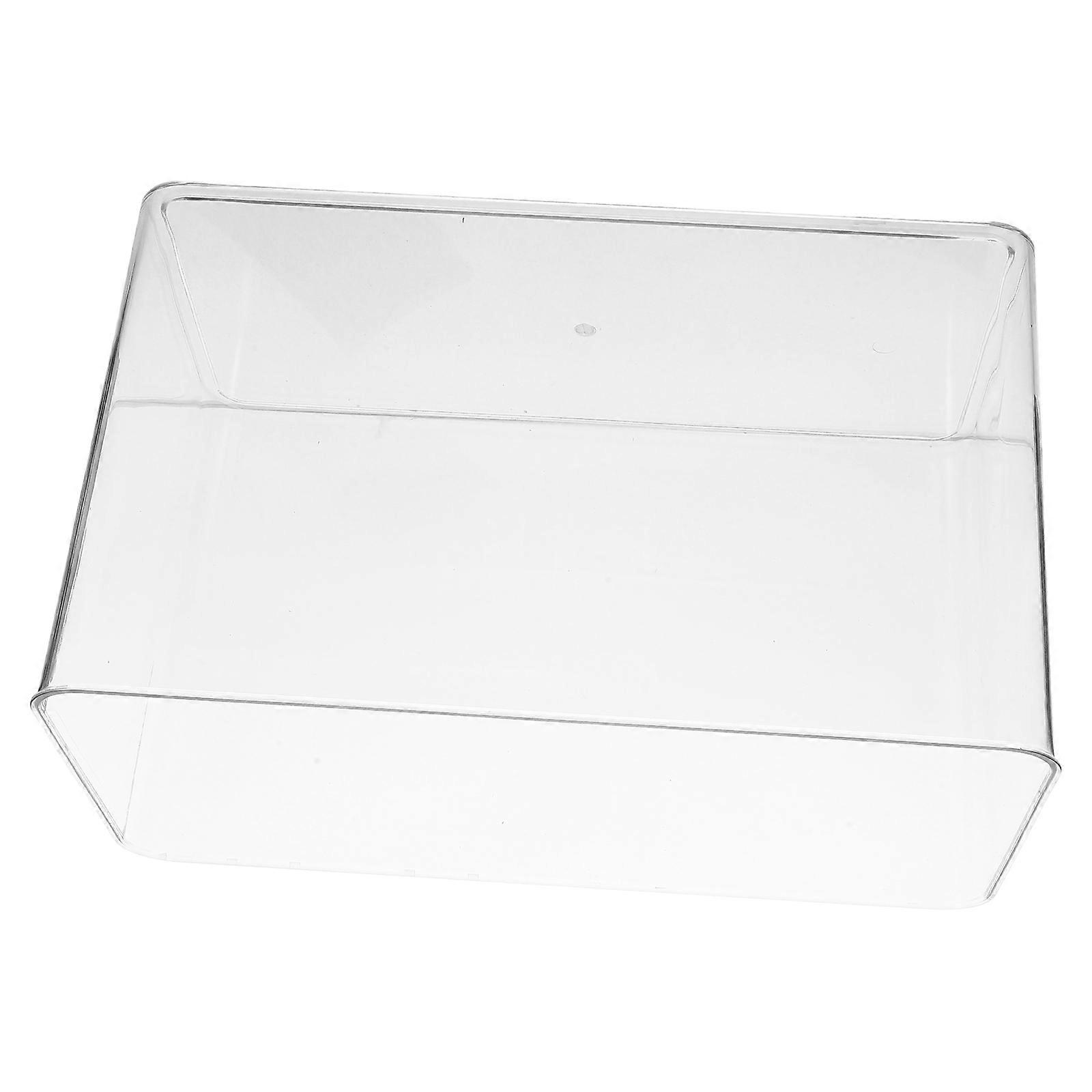 Plastic Turtle Tank Mini Aquarium for Reptile Habitat Transparent