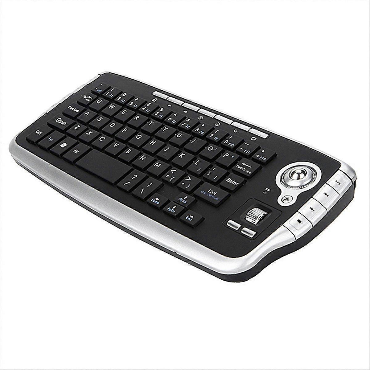 2.4GHz Wireless Keyboard with Trackball Mouse Scroll Wheel Remote Control for Android TV BOX Smart T