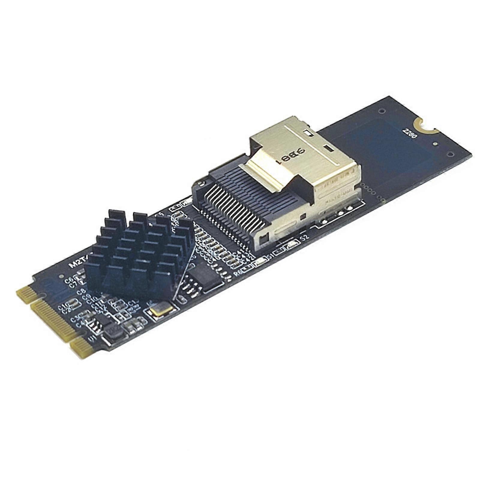 M.2 NVMe to Mini SAS 36 Pin SFF-8087 SATA 3.0 Expansion Card Low Latency PCB