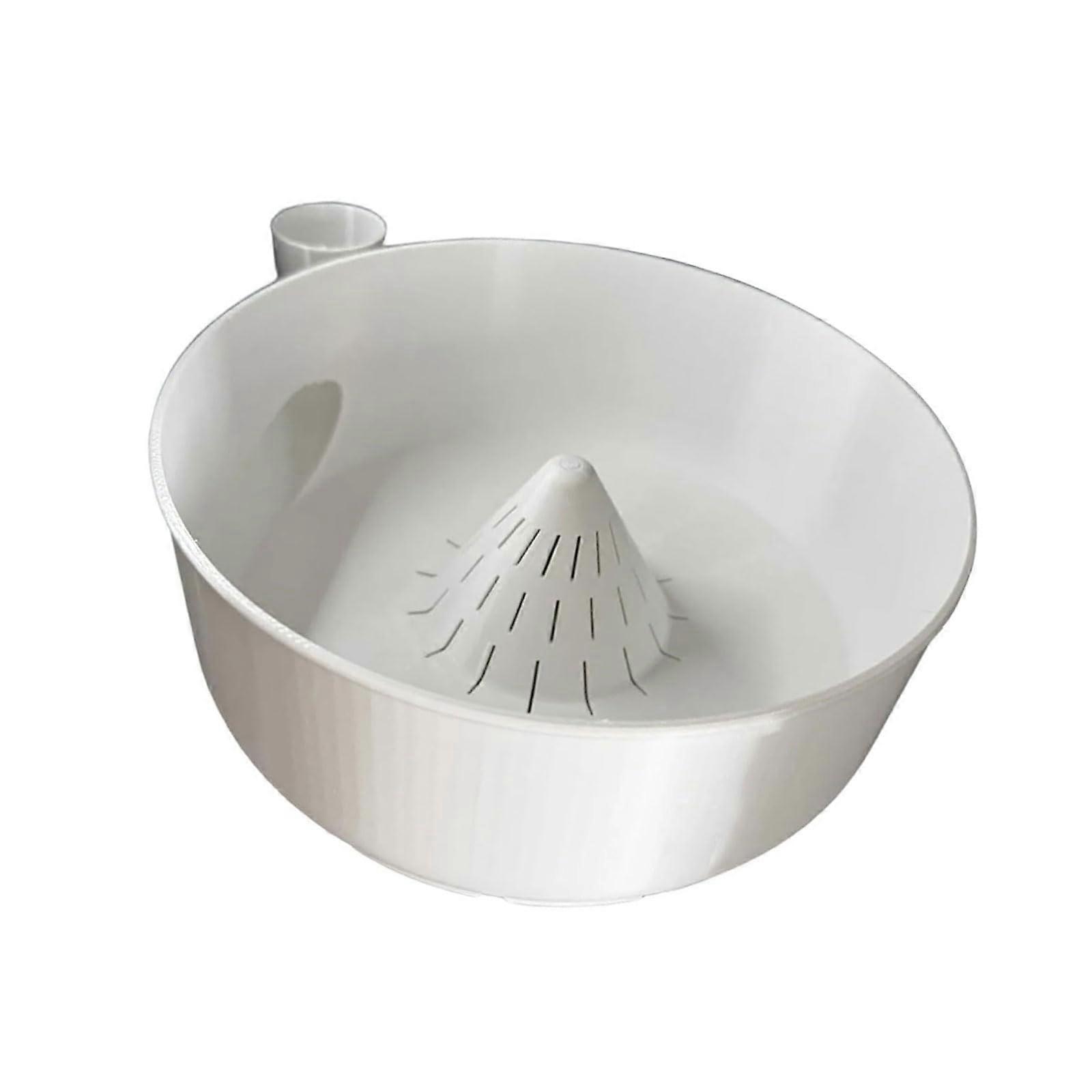 Flexible Modeled Fruit And Vegetable Cleanser For Cleansing And Rinsing Food Items Refrigerator Storage Container White