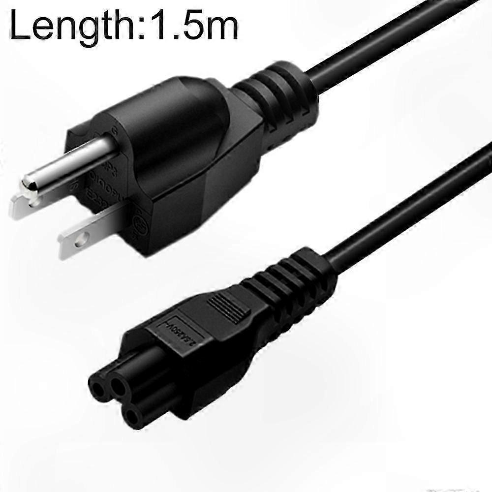 3-Prong US Laptop Power Cord, 1.8m Cable Length