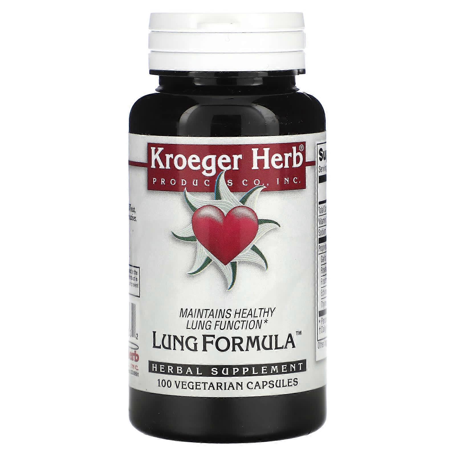 Lung Formula, 100 Vegetarian Capsules