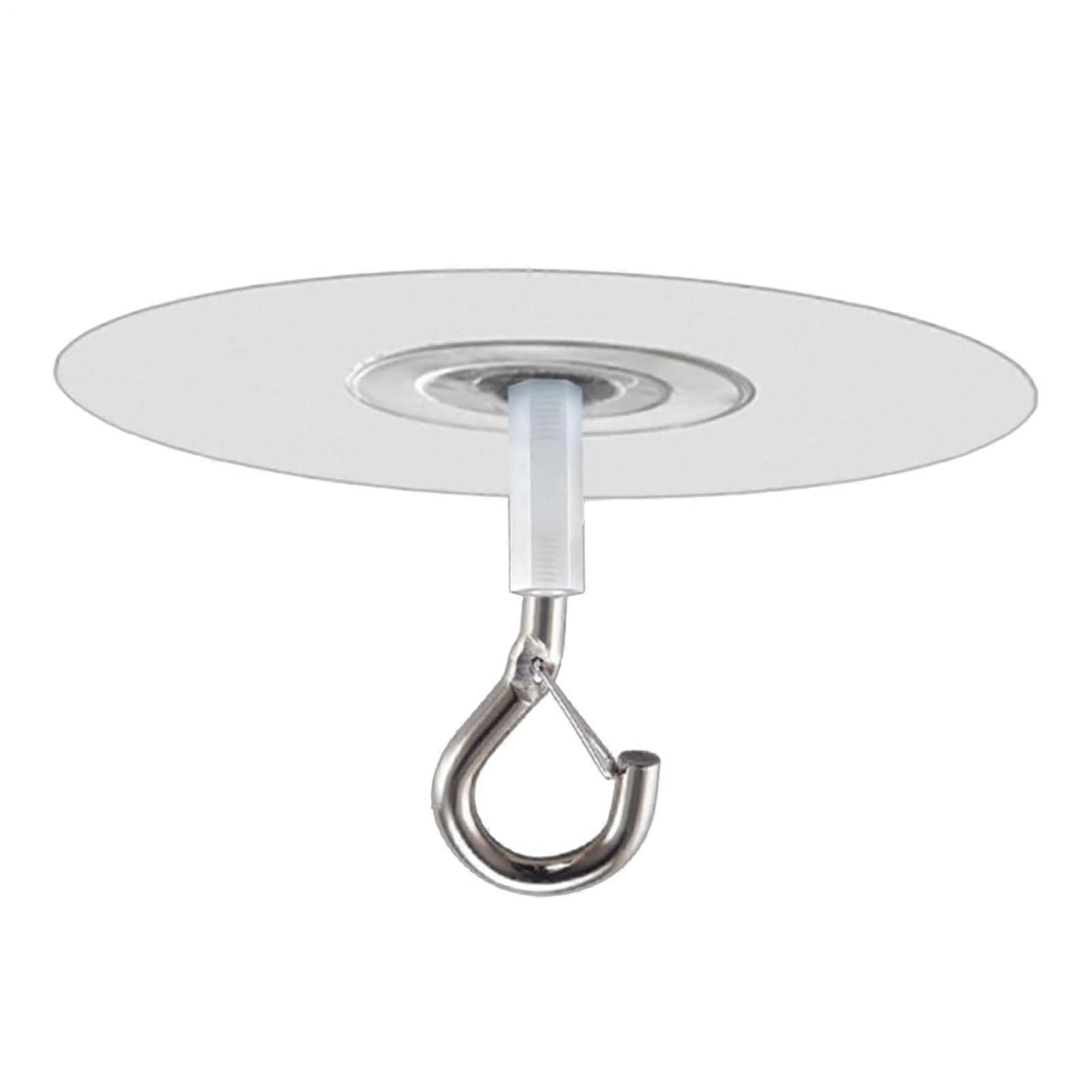 Adhesive Ceiling Hooks SelfStick WeightCarrying Mounting Clips For Plants, Curtains, Balloons, Wreaths, Home Display