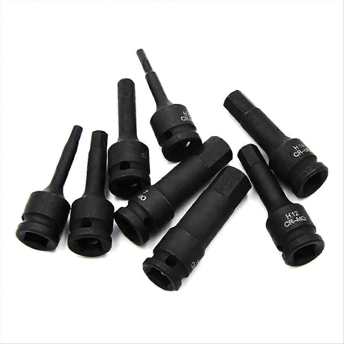 1/2Inch Impact Hex Socket Drill Bit 12.5mm H5-H19 Hex Key Wrench Socket Bit Impact Wrench Socket Adapter