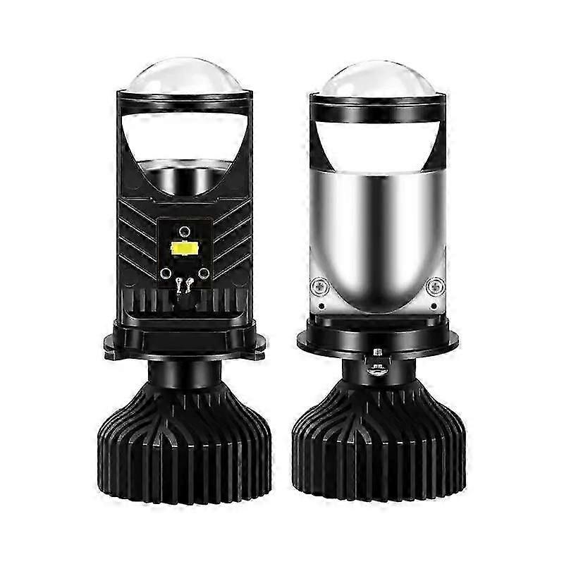 H4 LED Projector Headlight Y6 Projector Lens with Fan Cooling 90W Automobile Hi Lo Beam Bulb 12V