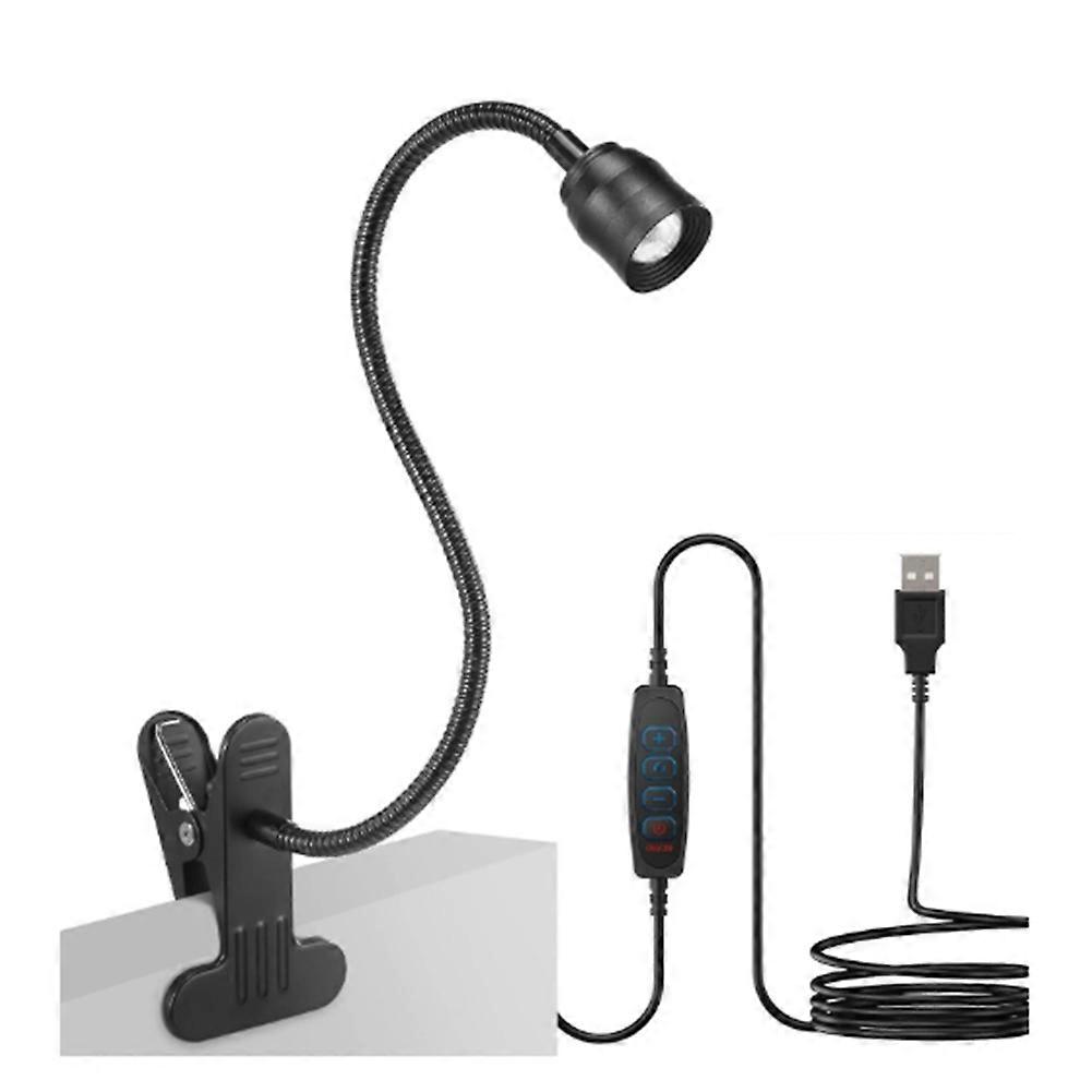 LED Reading Lights USB Three Color Dimming Clamp Book Light