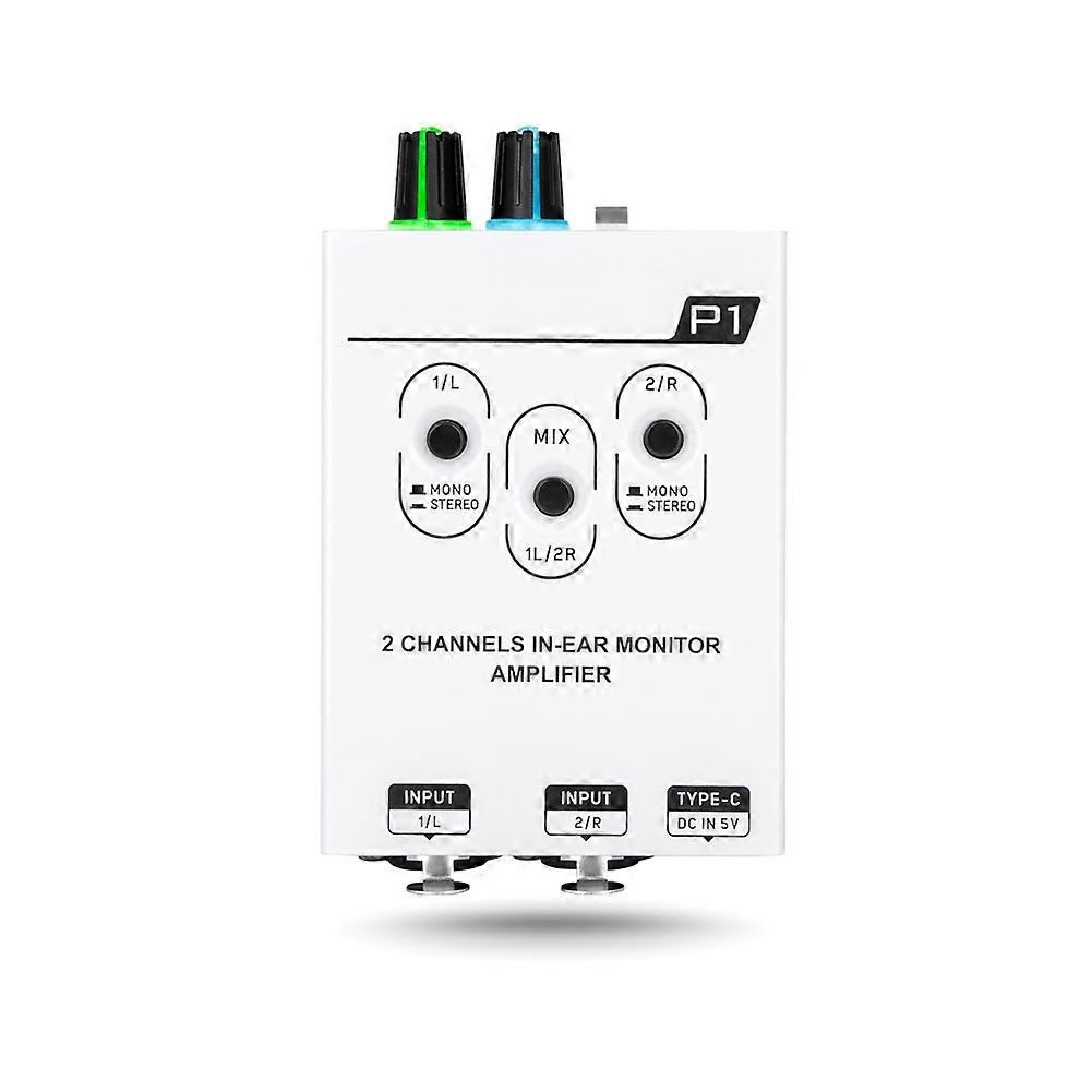 P1 Mixer, Dual Channel Stereo in Ear Personal Monitoring Headphone Amplifier IEM