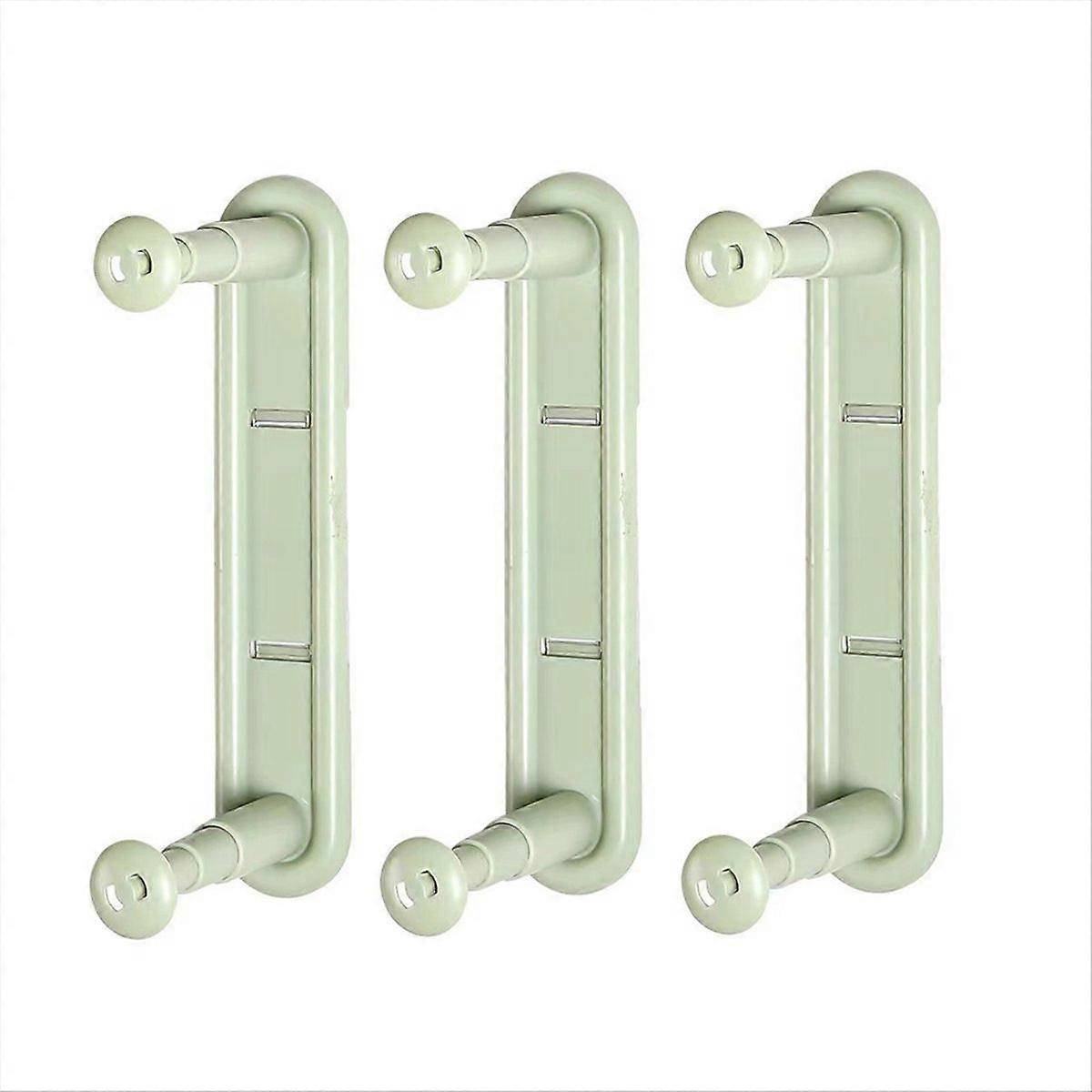 Telescopic Clothes Rack Receiver Wall-Mounted Clothes Rack Green