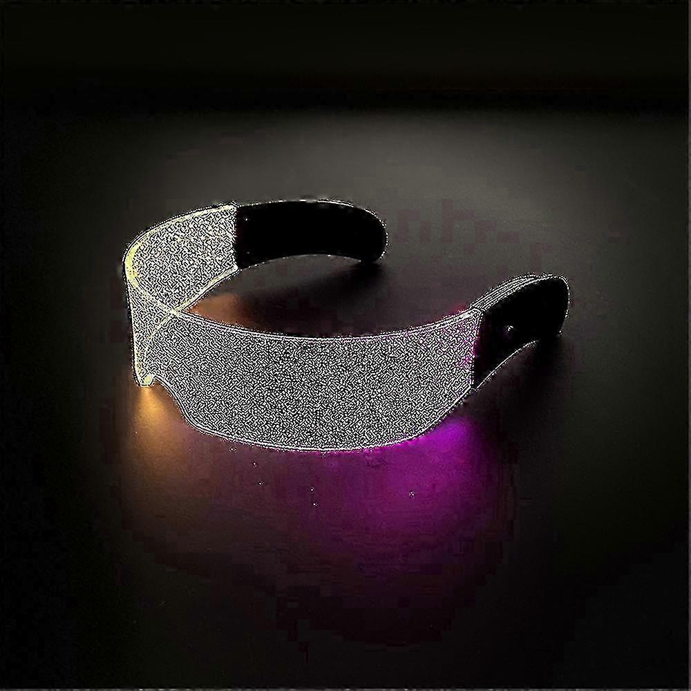Future Tech LED Glasses with Glow Modes: Adjustable Cyberpunk Style for Epic Party Moments