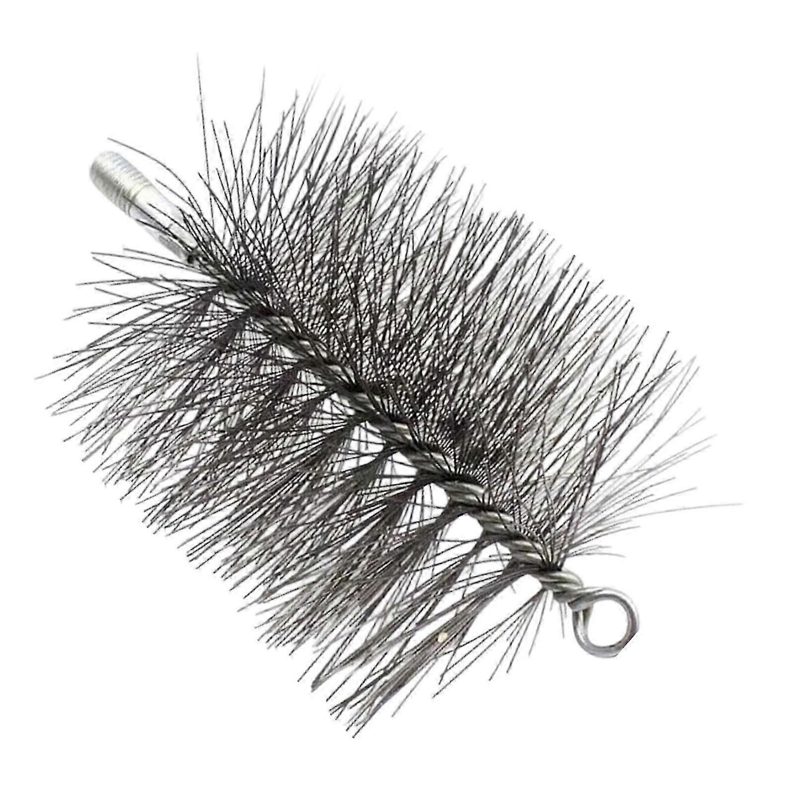 Reinforced Steel Flue Brush Profound Cleaning Tool For Gas Wood Coal Firepit Conduits Prevents Blockage Amassment Diameter 120mm