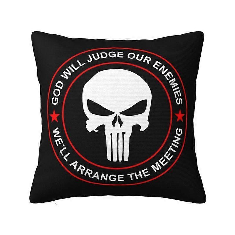 c382パニッシャースカルスロー枕カバーリビングルームの装飾北欧クッションカバーソファカーシートスクエアポリエステル枕カバーkjs382