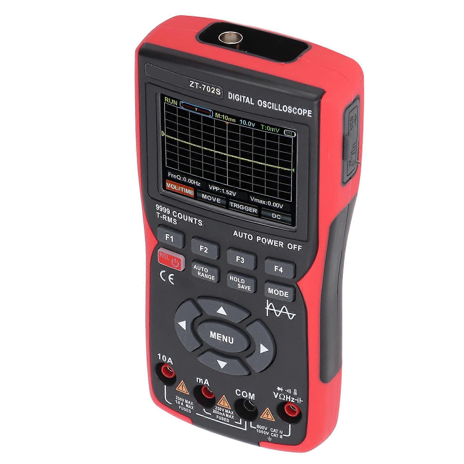 Single Channel Oscilloscope Digital Multimeter 9999 Counts 48MSa/s Full Waveform AC DC Voltage Current Diode Measurement 