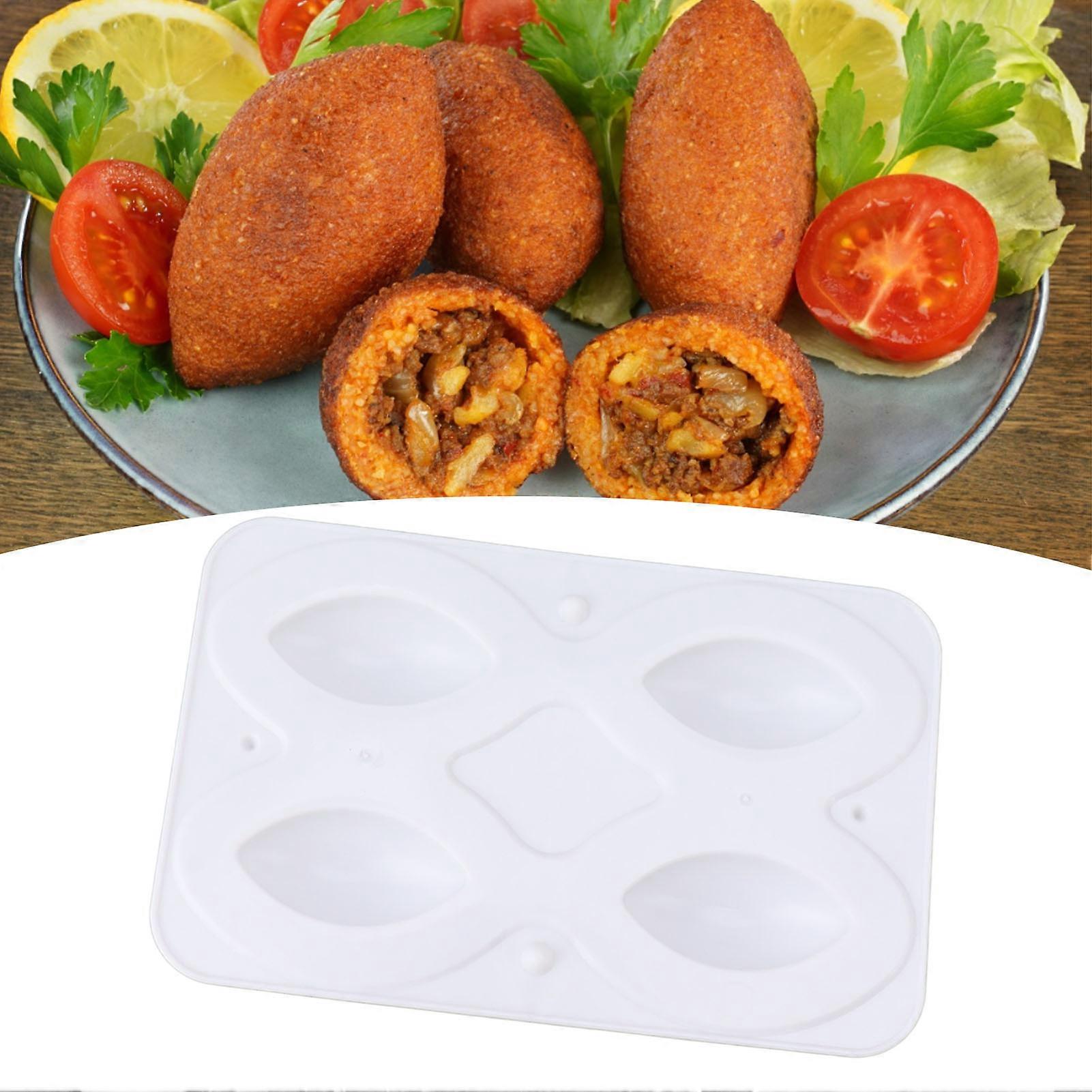 2Pcs Meatball Mold Manual Meatloaf Mould Processor Maker DIY Press Filling Cooking Making Tool 4 Grid 