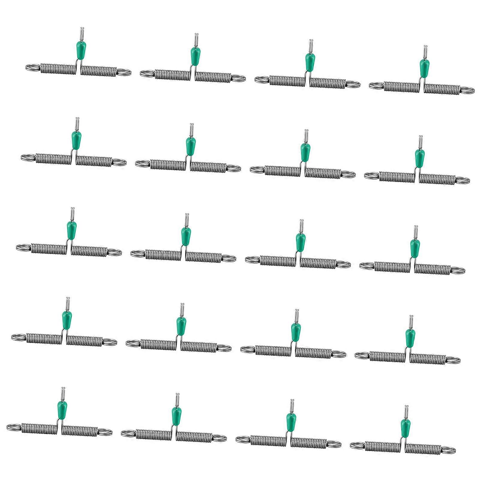 Twisted Line Hook Rigs Hook Wire Arm Line Space Bifurcation Fishing Balance Rigs T Shape Balance Spring Rope  Crystal Green