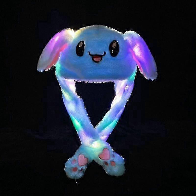 Plush Rabbit Ear Hat for Girls - Soft & Moveable