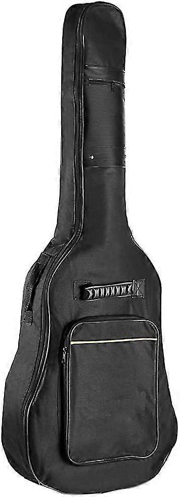 حقيبة غيتار كاملة الحجم مع أحزمة كتف ، علبة مبطنة مقاومة للماء ، إكسسوارات جيتار أسود