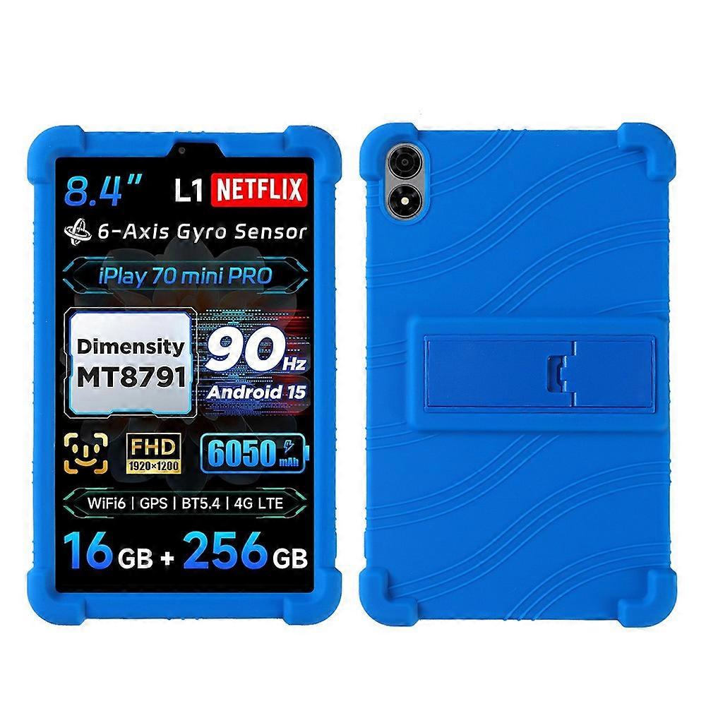 Compatible For Alldocube iPlay 70 mini Pro Case Adjustable Kickstand Silicone Tablet Protective Cover