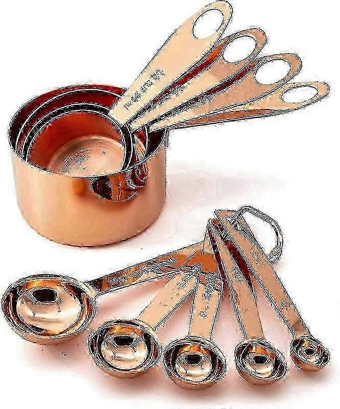 Copper Measuring Cups And Spoons Set 2025
