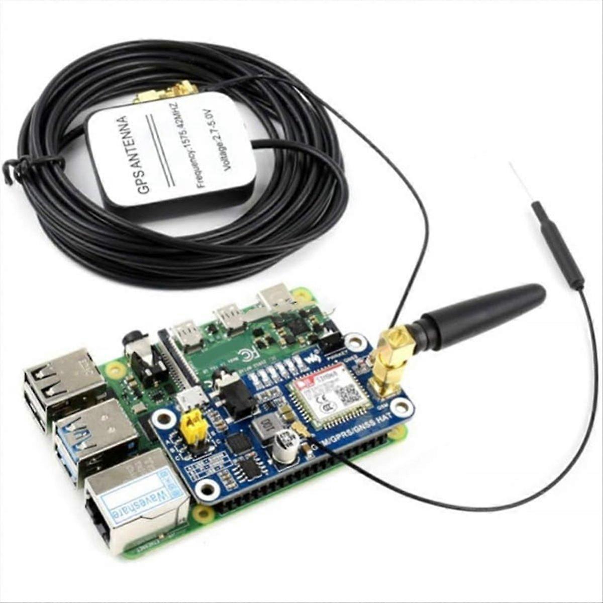 För GSM/GPRS/GNSS Bluetooth HAT-modul SMS GPS UART Baserat på SIM868 för 4B/3B/3B+/2B/Zero/Zero
