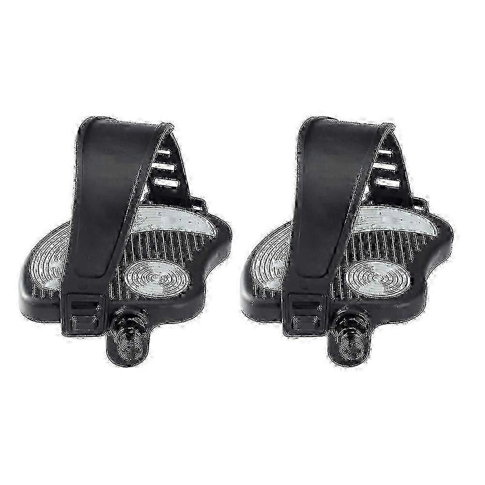 دواسات الدراجة الرياضية متوافقة مع الدراجة الدوارة والدراجات الثابتة الداخلية ، دواسات الدراجة العالمية مقاس 9/16 بوصة لركوب الدراجات الداخلية ومعدات اللياقة البدنية