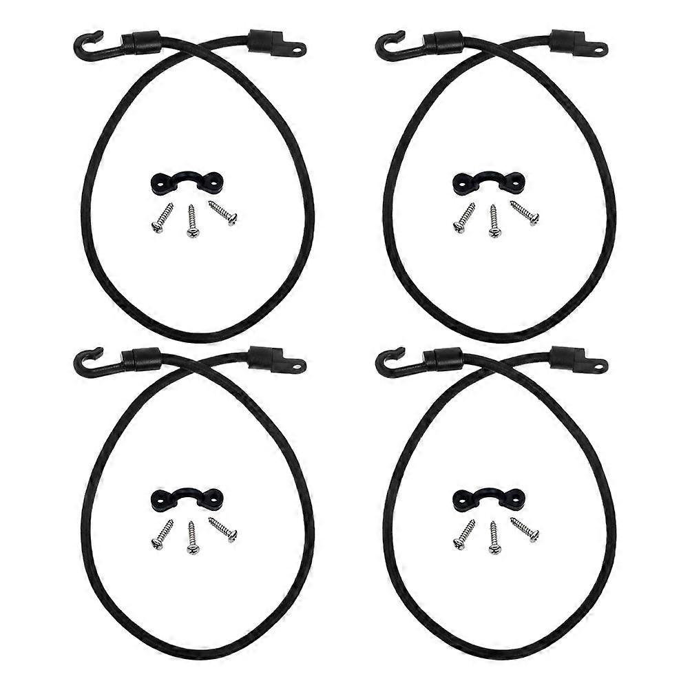 Durable Adjustable Rod Straps for Kayak 4Pcs Elastic Cord Connectors