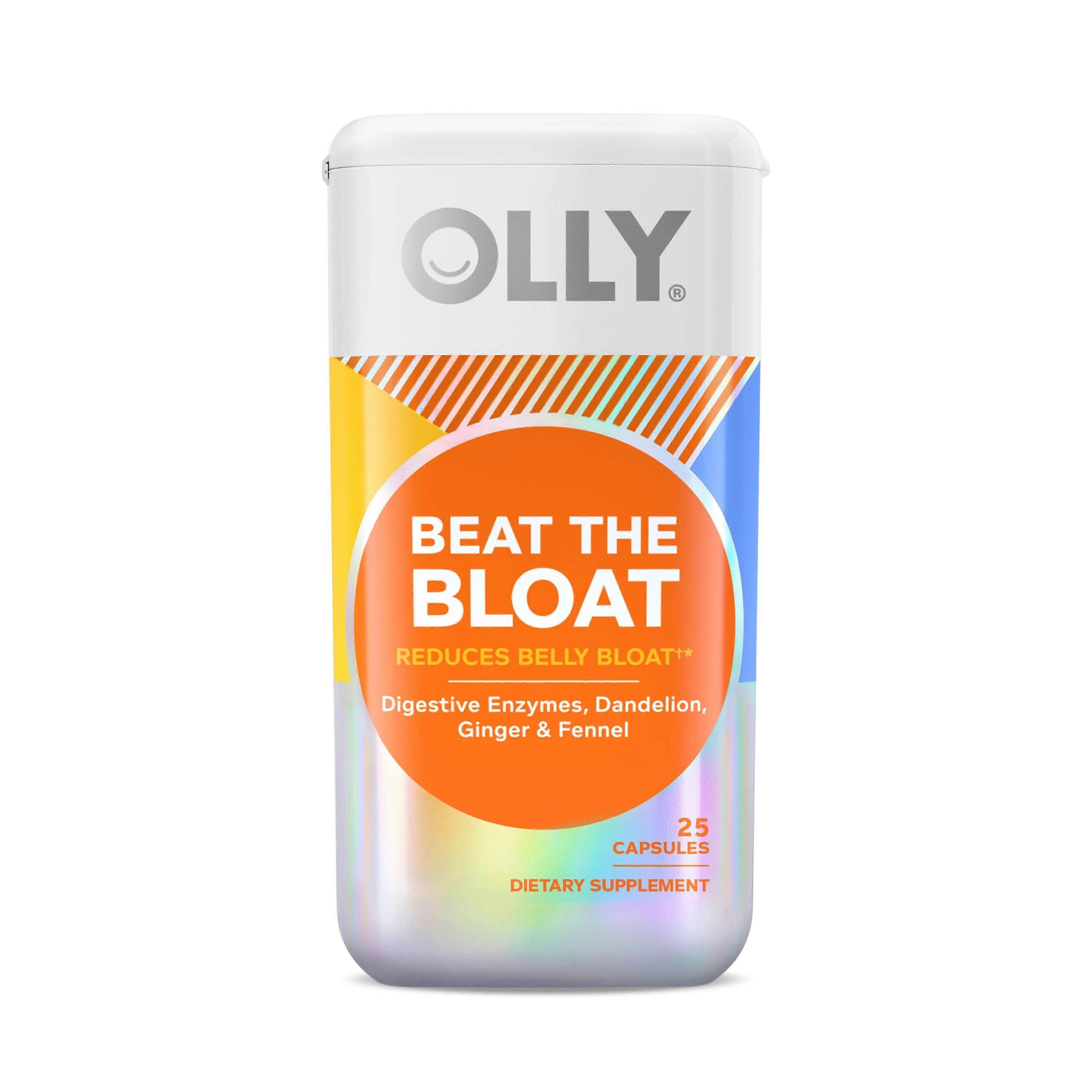 Olly Beat The Bloat Supplement, Digestive Support, Capsules, 25 Ea