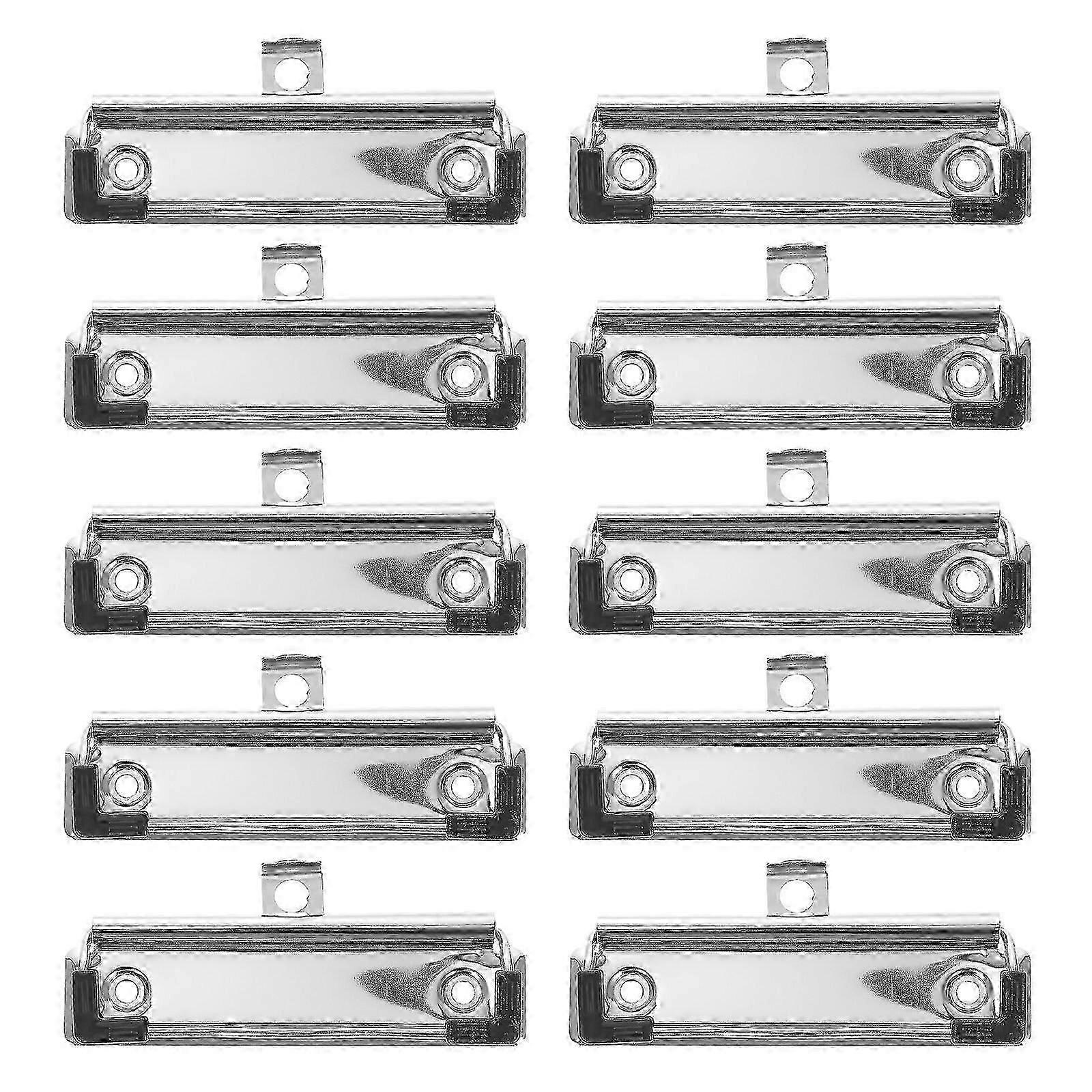 15pcs Clipboard Clip 10cm Spring Loaded Surface Mount Handle Clipboard Clamp