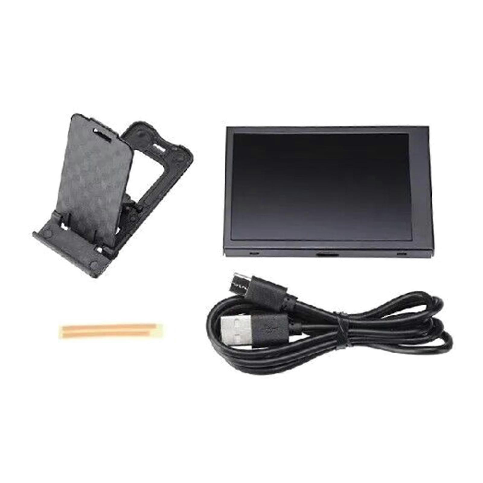 Mini Dinamik Ekran 3.5 İnç USB C İkincil Ekran Metal Gövde PC Dizüstü LCD Ekran Siyah
