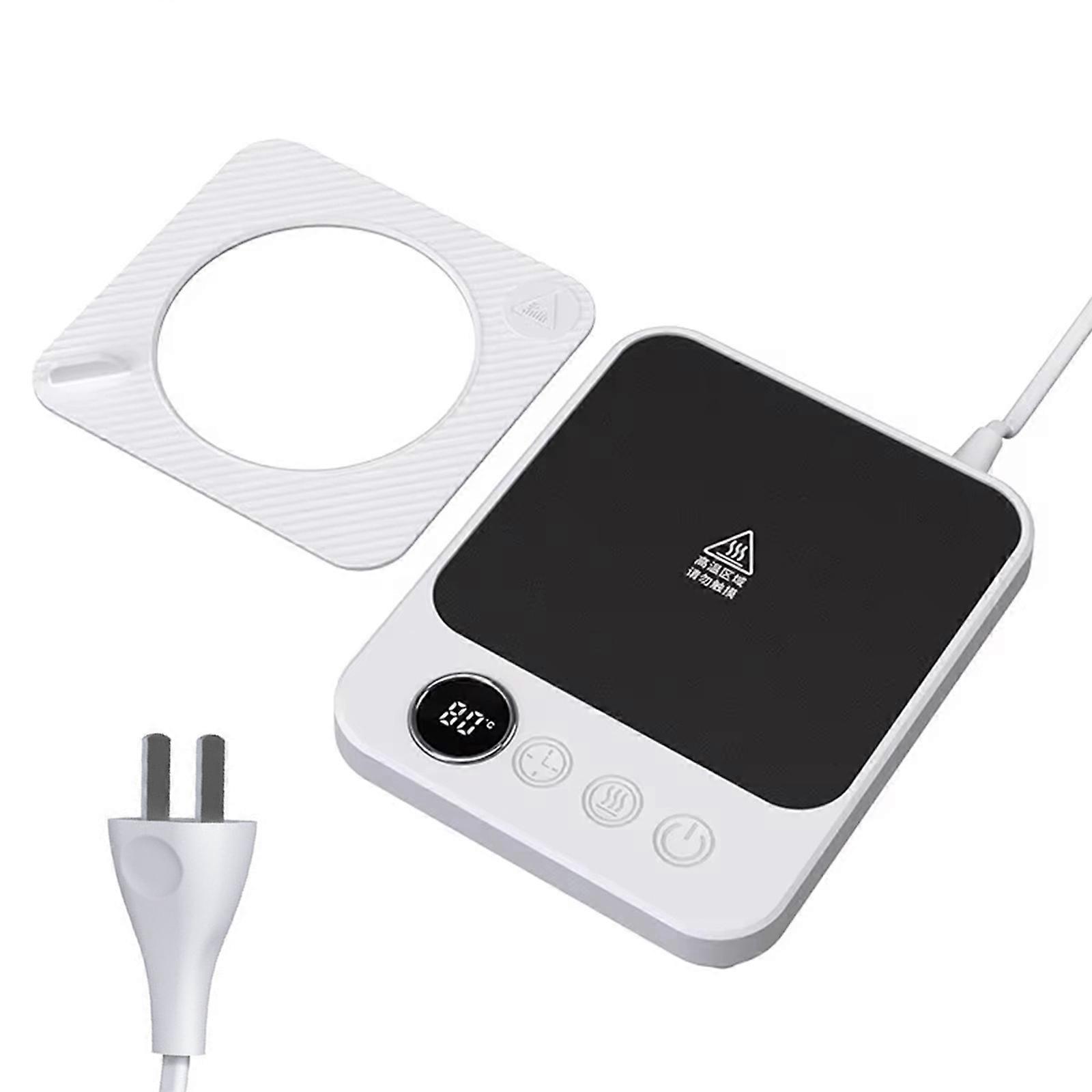 Digital Display Coffee Mug Warmer 80°C Temperature 12H Timer Cup Heating Mat 220V Cup Warmer for Desk 9 Temp Settings Multicolor