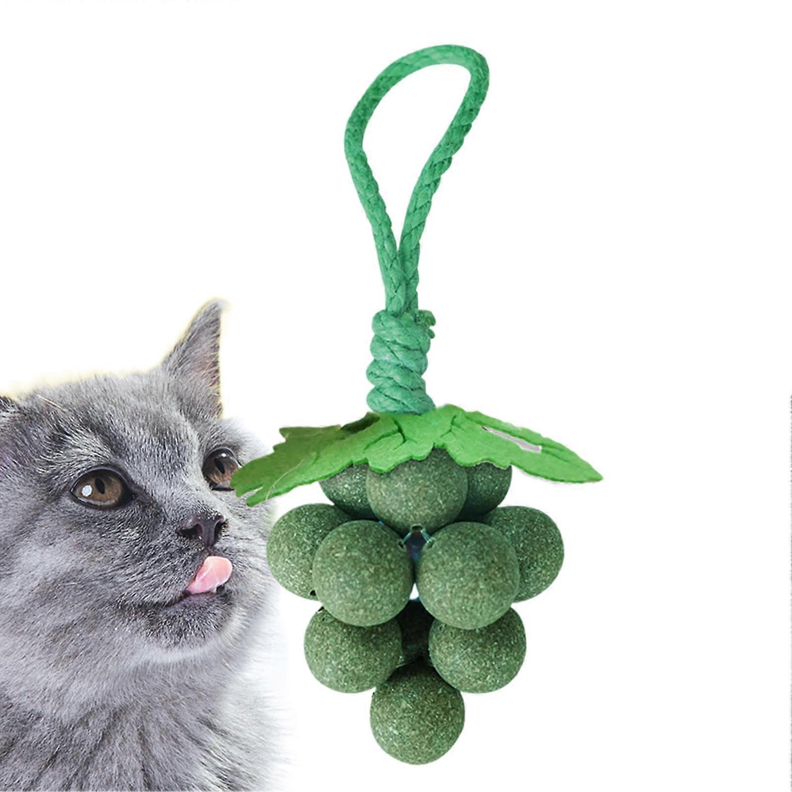 Catnip Cat Toys Interactive Grape Shape for Indoor Cats and Kittens Chewing Play
