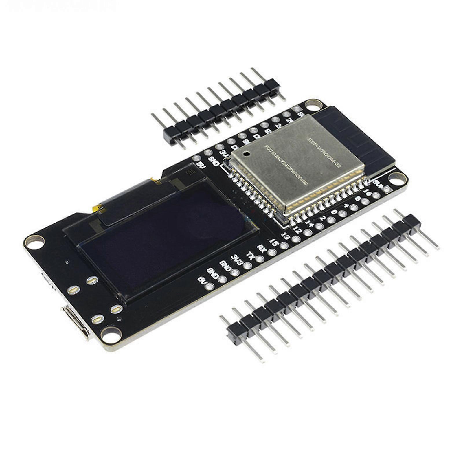 Modulo ESP32 WiFi compatibile con Bluetooth con schermo OLED da 0,96" integrato e CP2102 per progetti di comunicazione remota multicolore
