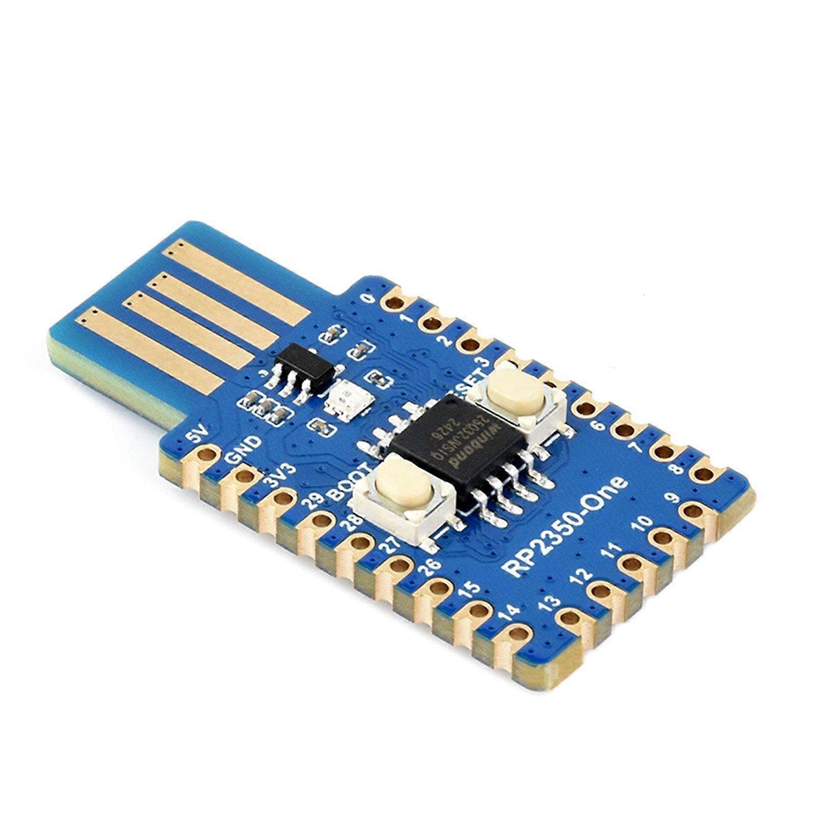 RP2350 One Microcontroller Module USB Storage Programming 29 GPIO Pins PWM ADC Support Multicolor