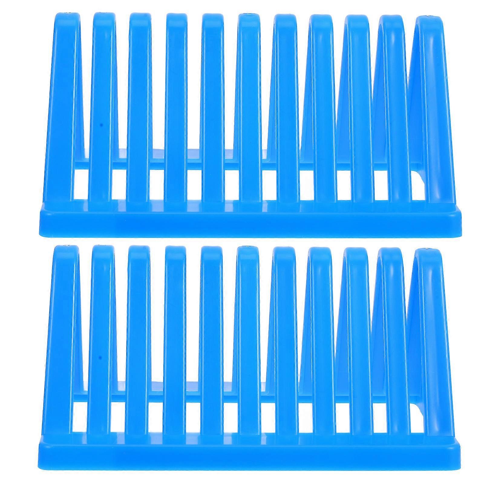 2pcs Laboratory Microscope Slides Drying Rack Plastic Holder For Microscope Slides Worktop Microscope Slides Racktriangle Shape Glass Slide Drying Hol