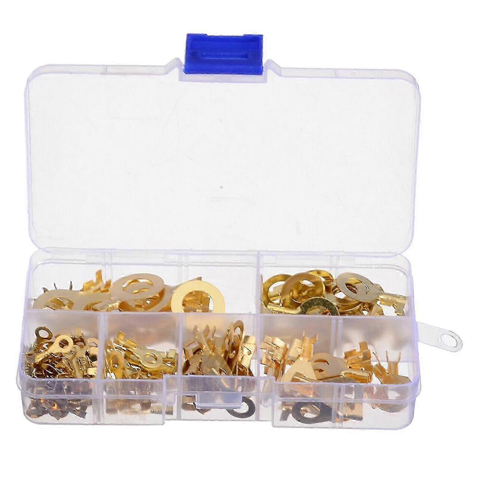 Golden Ring Crimp Terminals Spade Assorted Electrical Kits with Storage Box