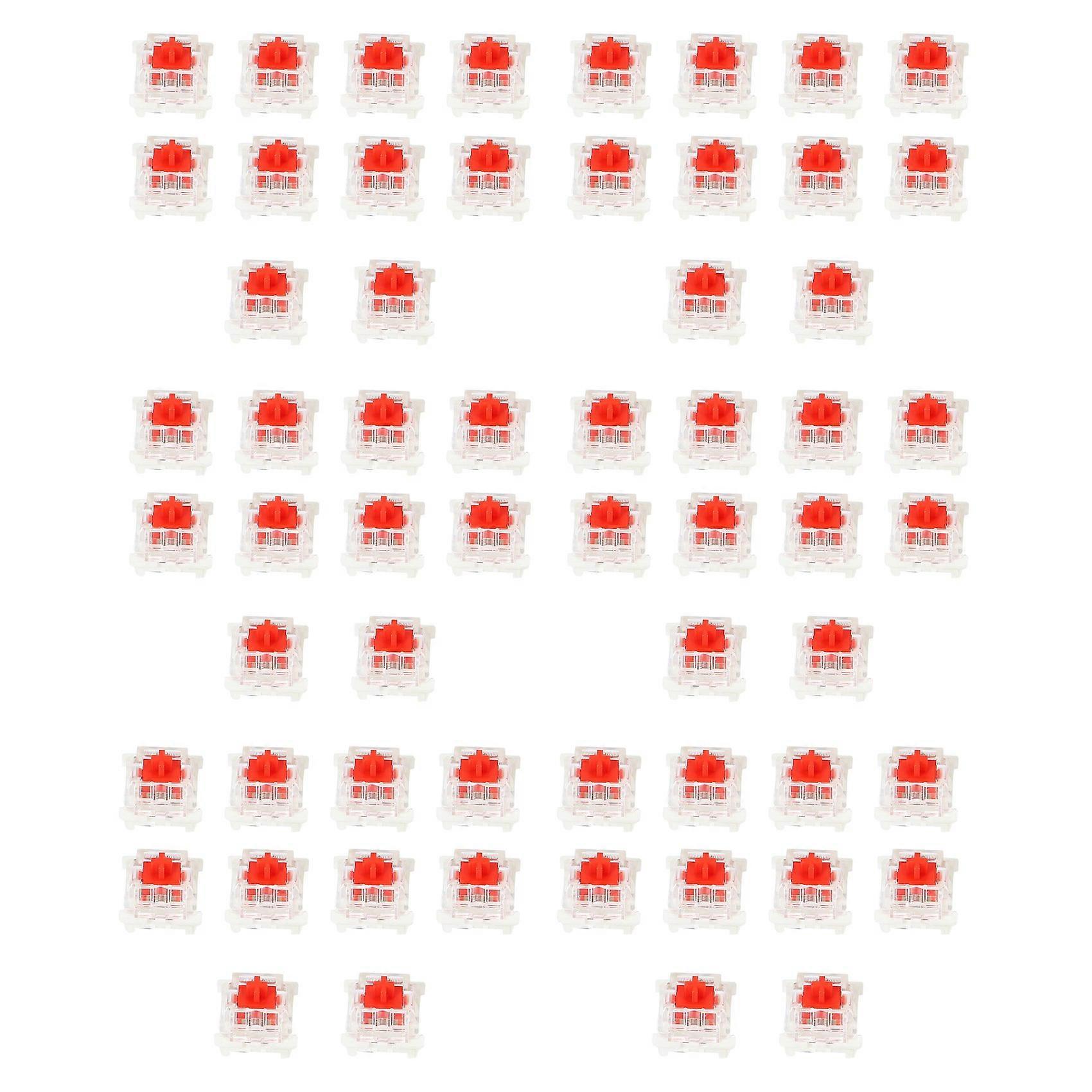 60Pcs Plastic for Cherry Red 3 Pin MX RGB Mechanical Switch Keyboard Replacement