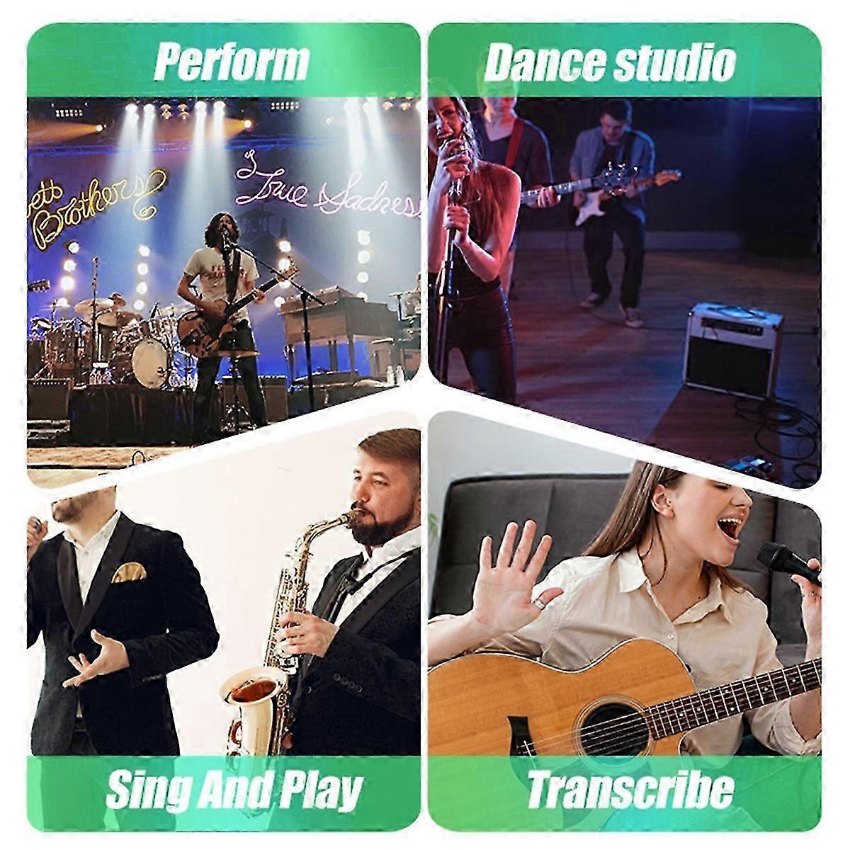 2.4G Wireless Microphone System XLR Mic Converter Adapter UHF Automatic Transmitter for Wired Dynamic Microphone 48v