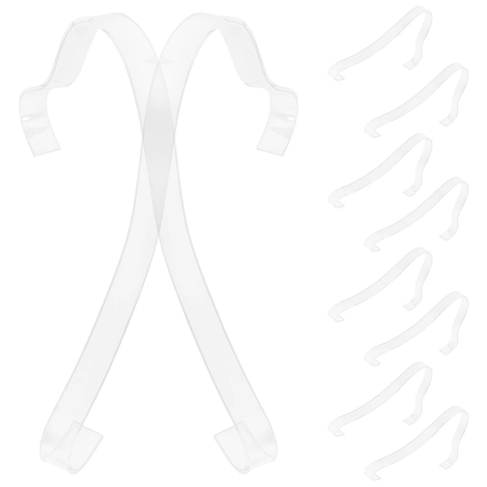 Transparent Shoe Display Racks for High Heels Acrylic 10Pcs Organizer