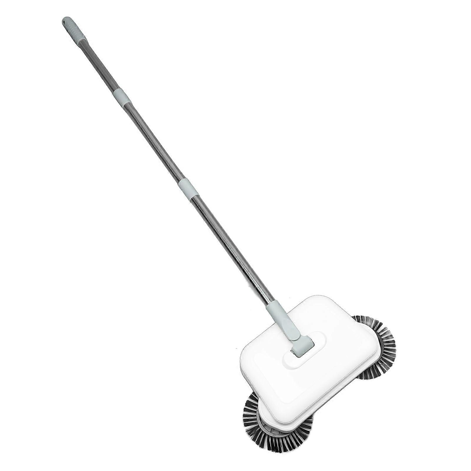 360° Hand Push Floor Sweeper with Mopping Function for Hardwood, Laminate & Tile Cleaning