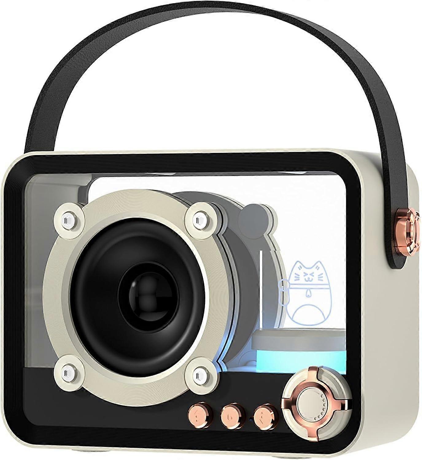 Speaker Wireless, Punk Style, Colorful Lights, 5.3 Bluetooth Cool Inverter Speaker Support TF Card