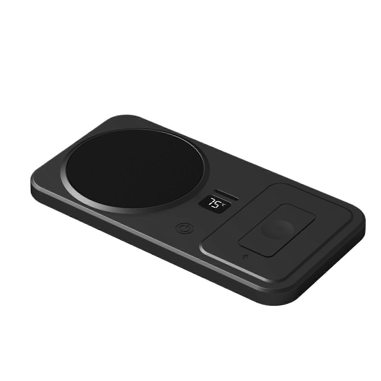 Coffee Mug Warmer with Wireless Charging, Precise Temperature Control, Desk and Home Use, Black