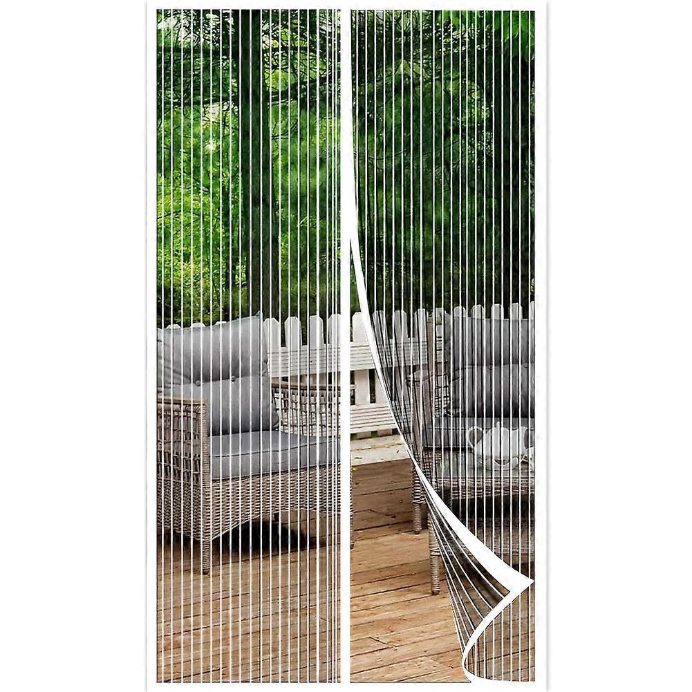 Magnetic Screen Door Screen Hands Free Mesh Partition Heavy Duty Curtain Keeps Bugs Out Frame Hook & Loop Pet and Kid Friendly