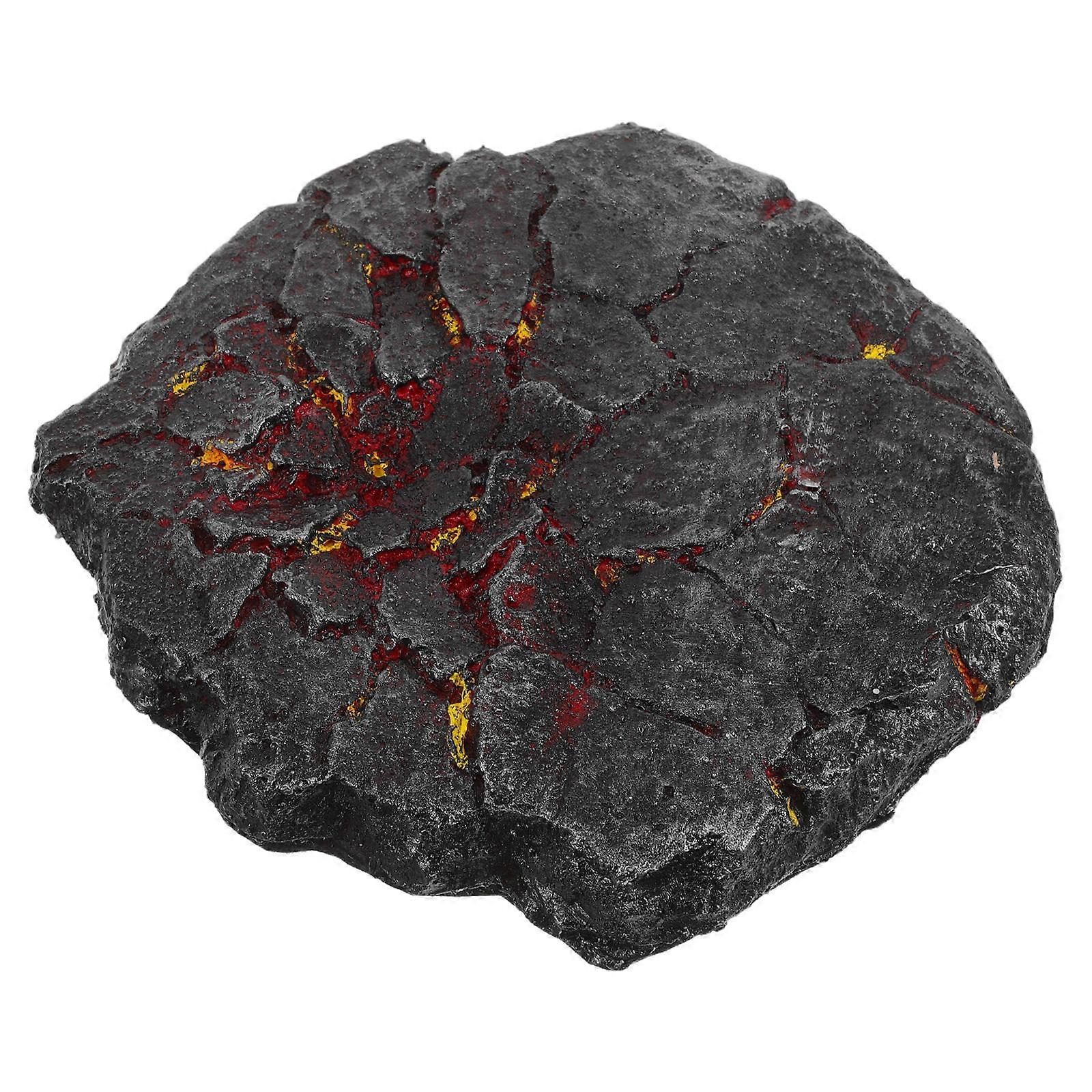 Cracked Lava Effect Realistic Model Base for Display Rack Collectibles
