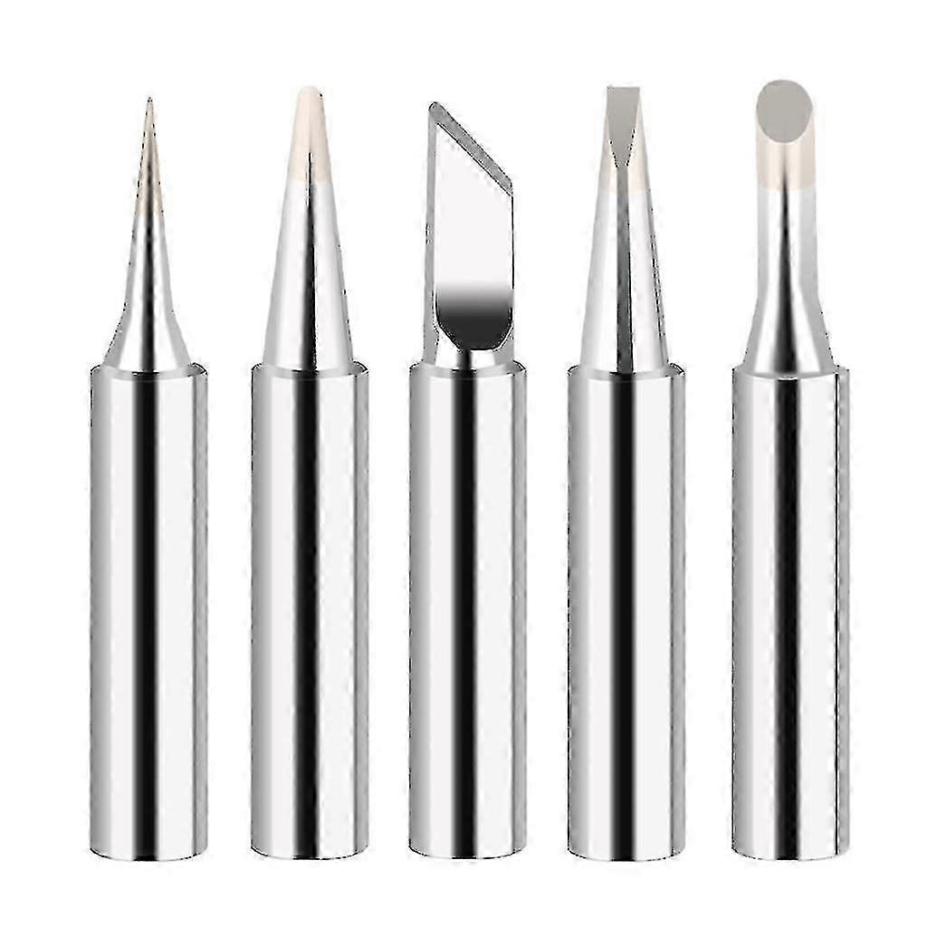 5 Pcs Durable Bare Copper Soldering Iron Tips for XXF - Ideal for Precision Work
