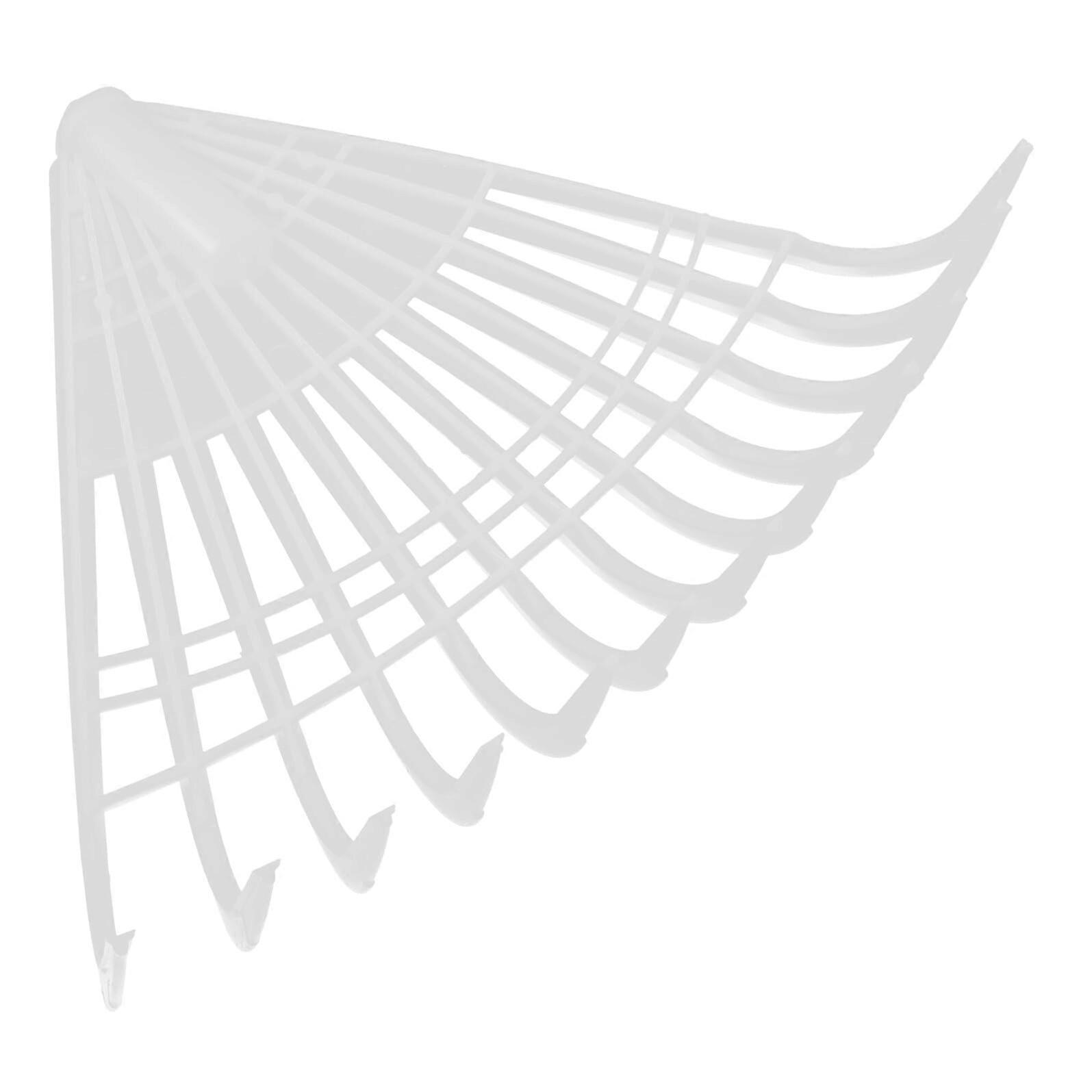 Lightweight Plastic Garden Leaf Rake with Large Raking Surface for Efficient Lawn and Shrub Cleaning