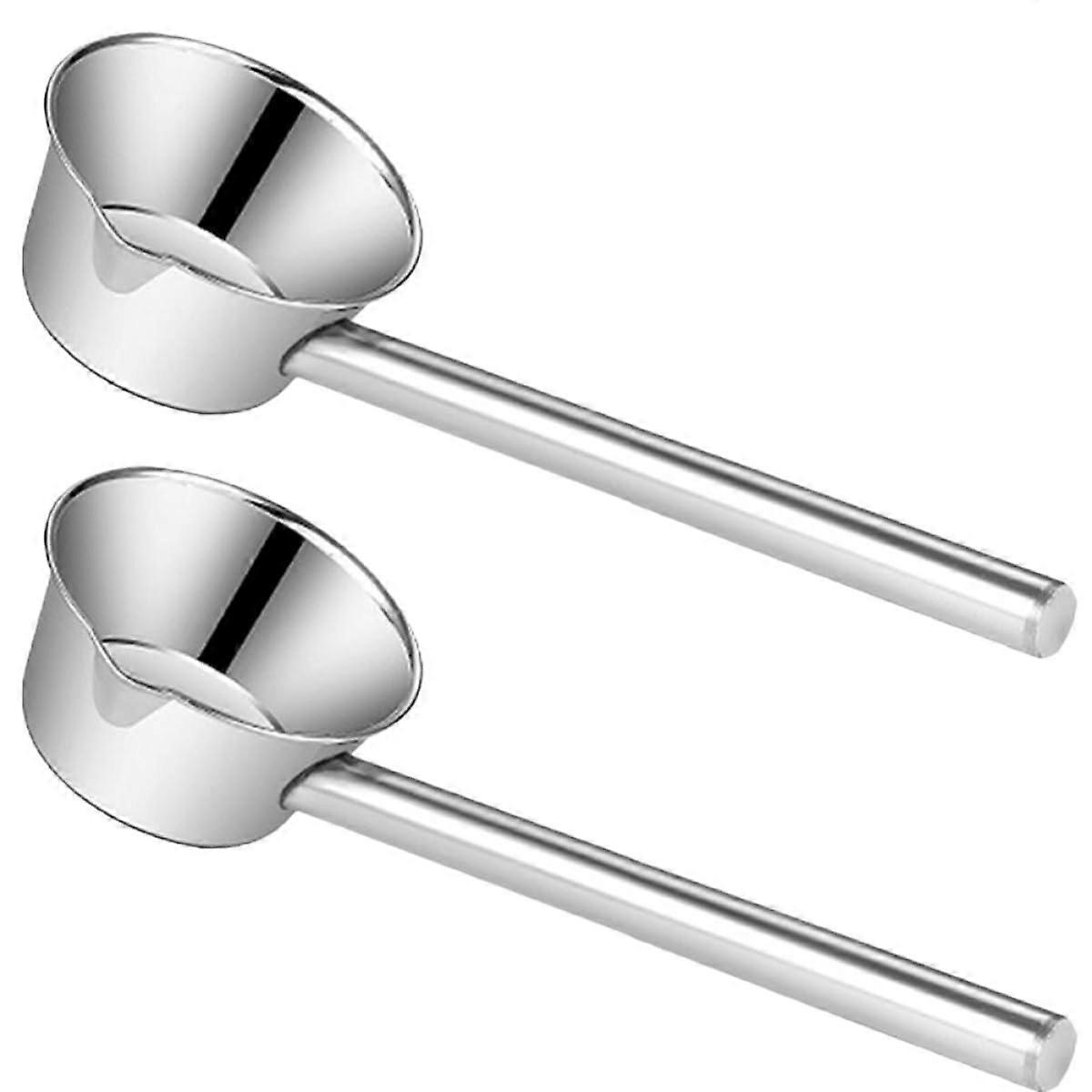2pcs Stainless Steel Soup Ladle Set with Large Capacity Scoop and Ergonomic Long Handle