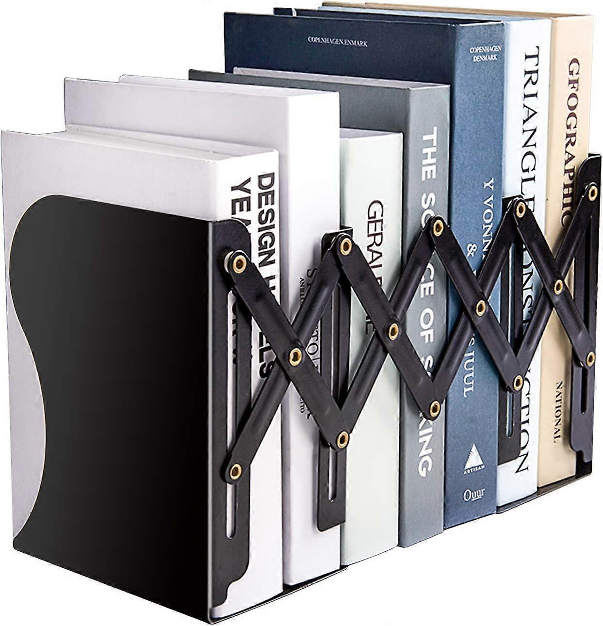Adjustable Bookend,Expandable Magazine File Organizer Holders For Desk, Shelf, Office