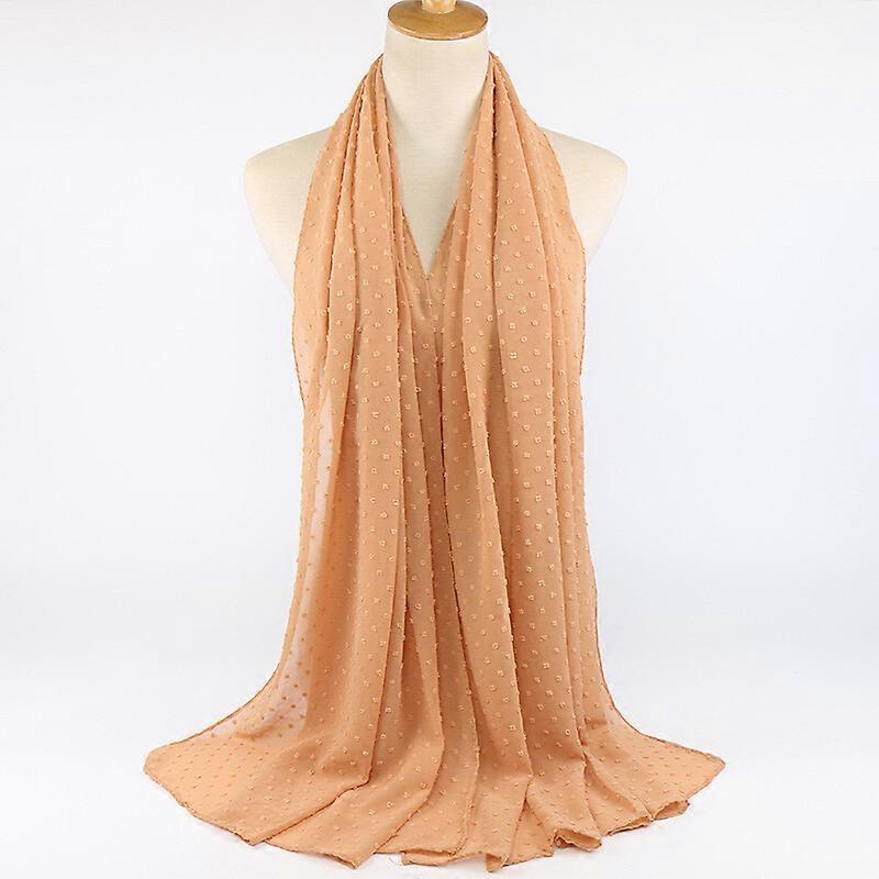 Womens Chiffon Scarf Hijab Soft High Quality Shawls Plain Color Head Wrap Turban