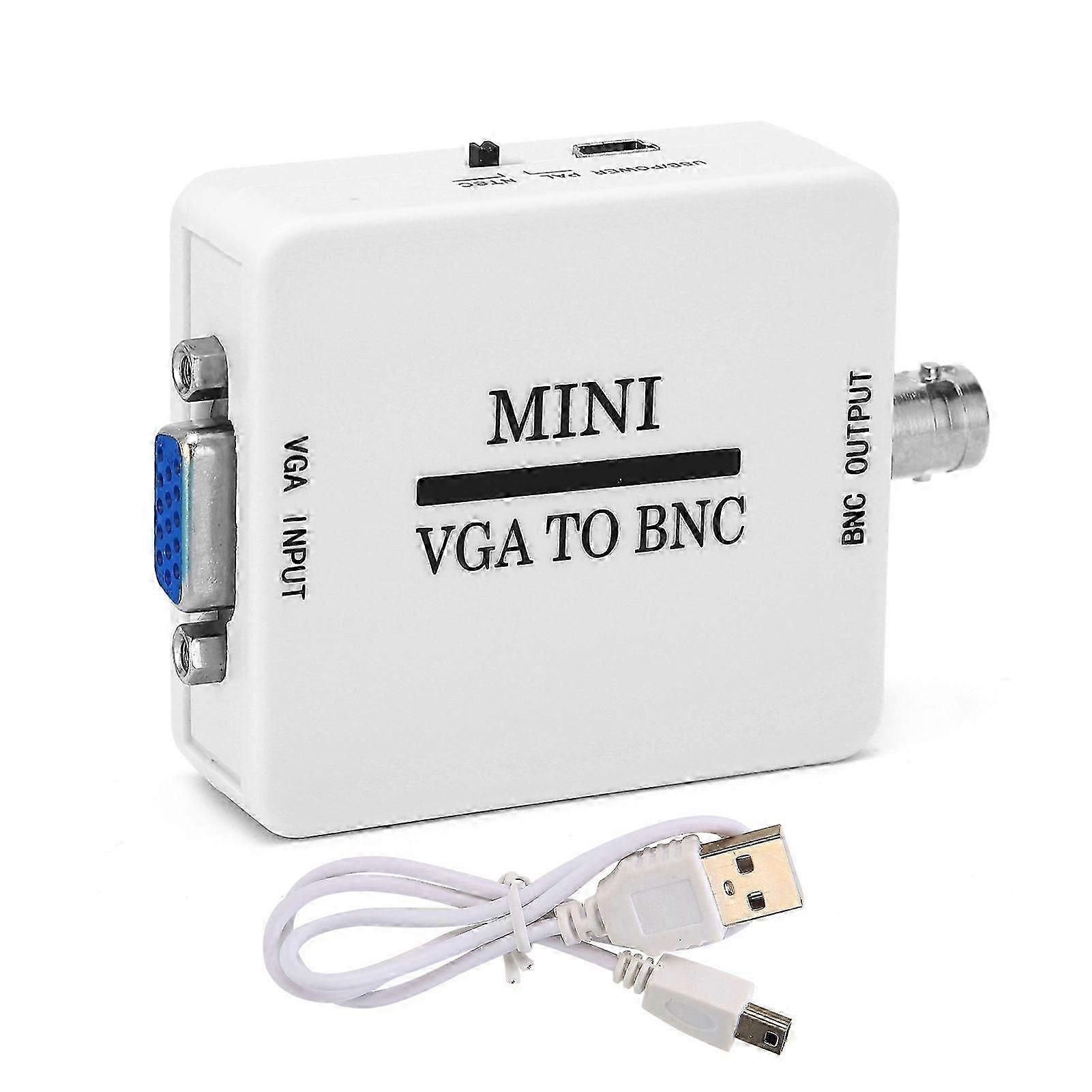 VGA to BNC Converter HD Video Adapter for Video Conferencing Home Theater TV Computer